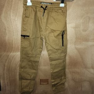 Boys size 7 khaki cargo joggers